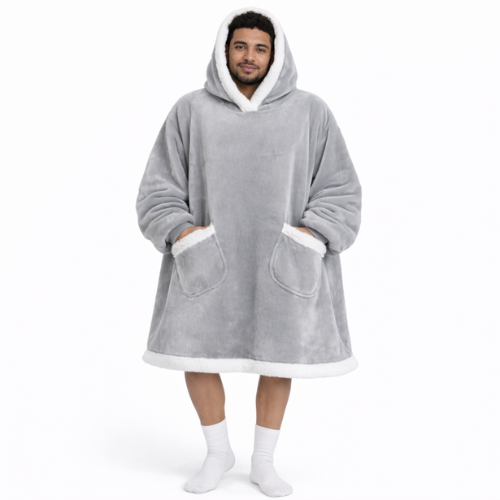 PLAIDE À CAPUCHE OVERSIZE