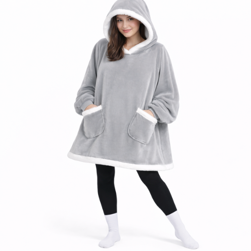 PLAIDE À CAPUCHE OVERSIZE