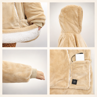 PLAID CHAUFFANT OVERSIZE