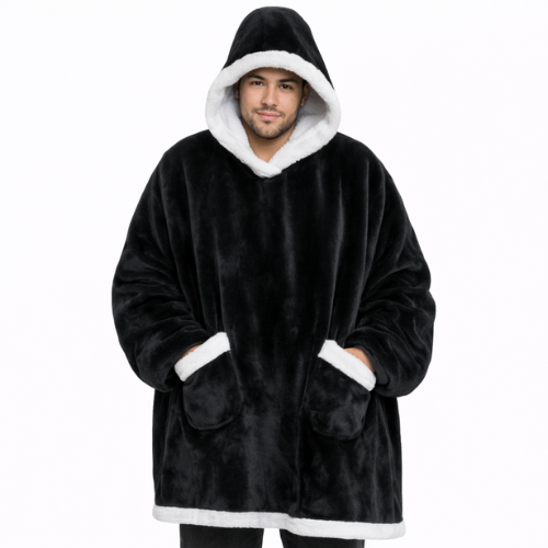 PLAIDE À CAPUCHE OVERSIZE