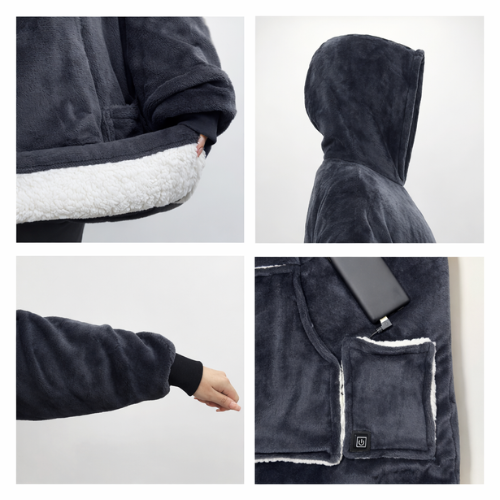 PLAID CHAUFFANT OVERSIZE