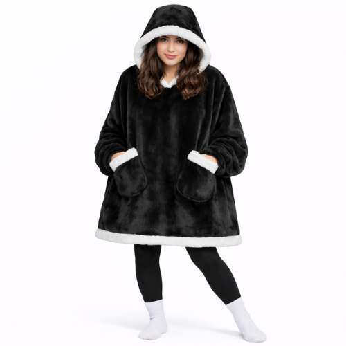 PLAIDE À CAPUCHE OVERSIZE