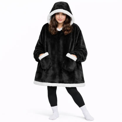 PLAIDE À CAPUCHE OVERSIZE