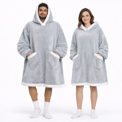 PLAIDE À CAPUCHE OVERSIZE